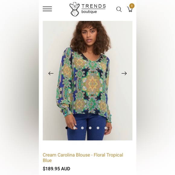 Carolina silk blouse by Cream - Picture 13 of 17